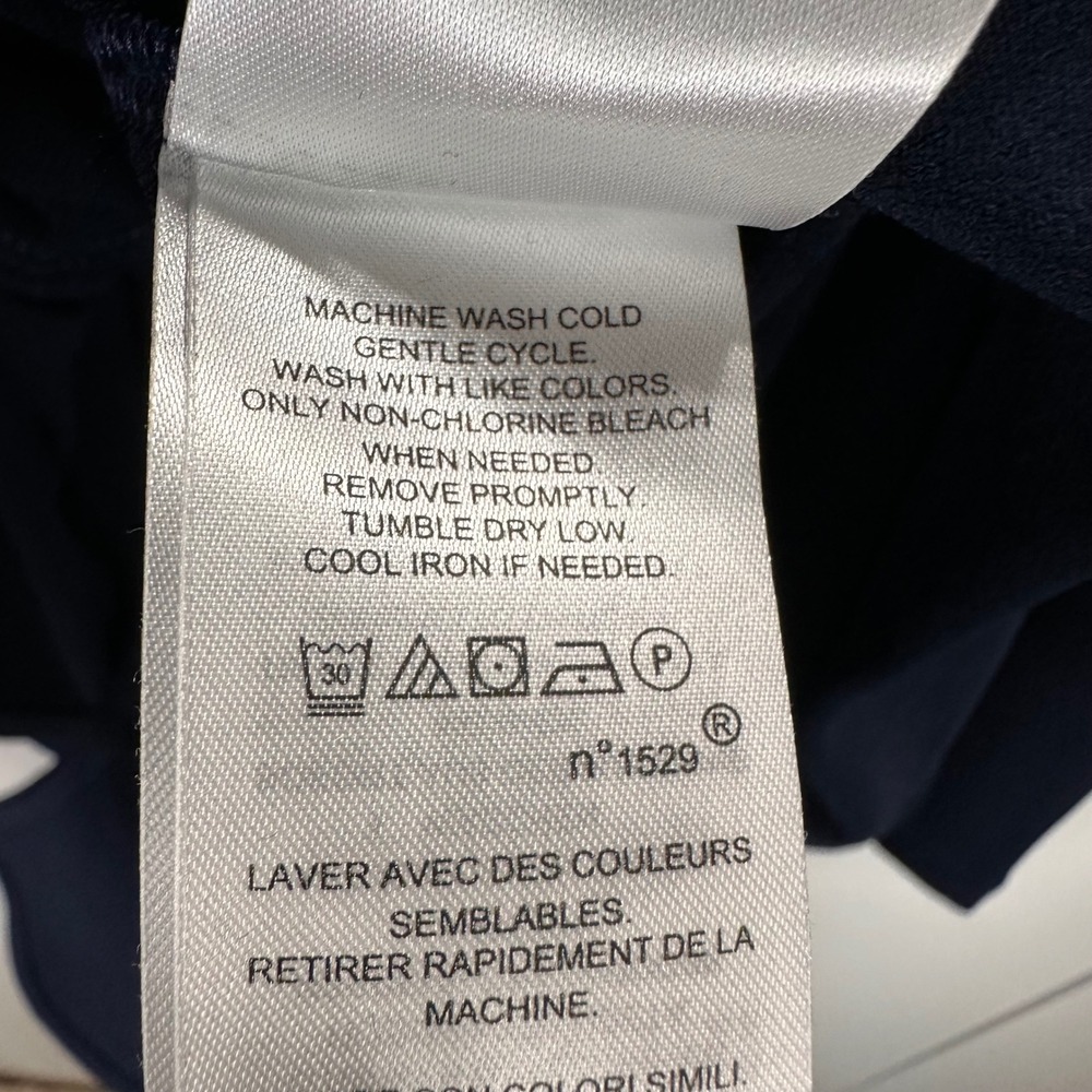Lauren Ralph Lauren Women's Navy Blue Long Sleeve Keyhole Tunic Top‎ Small - Picture 6 of 8